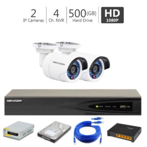 2 Full HD IP Cameras Package