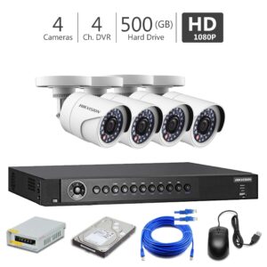 4 Full HD CCTV Camera Package