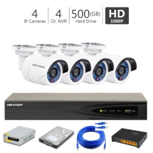 4 Full HD IP Camera Package